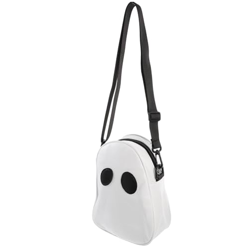 ROMISBABA Leichte Damen Umhängetasche mit Verstellbarem Schultergurt Praktischem Stauraum für Alltag Reisen und Arbeit Klassisches Weiß Vielseitig Kombinierbar als für Frauen und Studenten von ROMISBABA