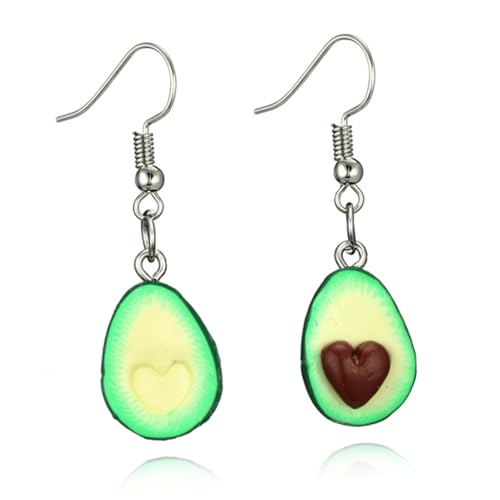 ROMISBABA Leichte Haltbare Damen Ohrhänger Polymerem Herzförmig Avocado Design Allergikerfreundlich Modisch für Alltag und Geeignet ROMISBABA Leichte Haltbare Damen Ohrhänger Polymerem Herzförmig Avocado Design Allergikerfreundlich Modisch für Alltag und Geeignet von ROMISBABA