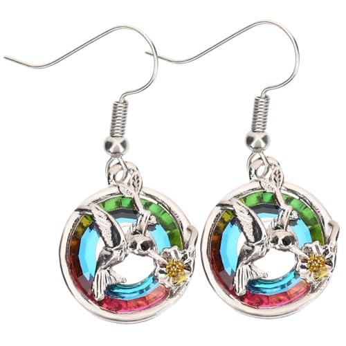 ROMISBABA Leichte Hummingbird Tropfen Ohrringe für Damen Ohrschmuck Komfortabel und Modisch zu Weihnachten Geburtstag Valentinstag Silberfarbene Ohrhänger von ROMISBABA