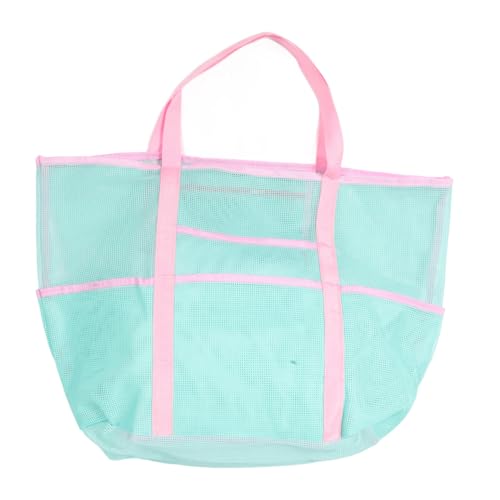 ROMISBABA Leichte Kompakte Mesh Strandtasche mit Praktischem Tragegriff Vielseitiger Reise Organizer aus Strapazierfähigem Polyester für Schwimmausrüstung und Badetücher für Damen und von ROMISBABA
