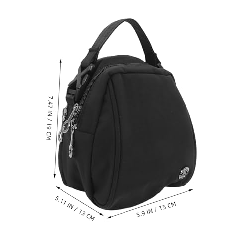 ROMISBABA Schwarze Leichte Schultertasche Freizeittasche Als Umhängetasche Für Handy Und Wichtige Dinge Kleine Modische Kuriertasche Mit Fächern von ROMISBABA