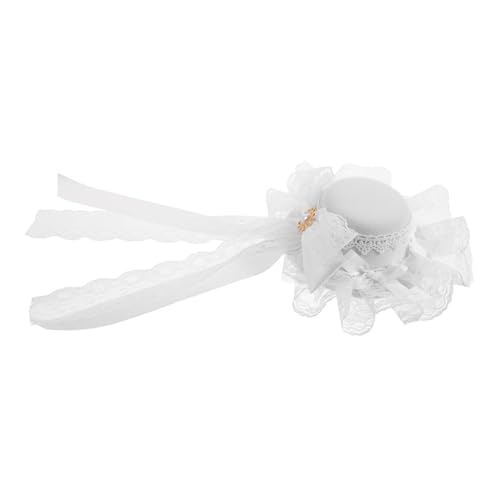 ROMISBABA Lolita Mini-hut Mit Schleife Und Spitzen-schleier Elegantes Hochzeits-accessoire Für Partys Und Cosplay Vintage Lolita Hut Für Damen Für Besondere Anlässe Und Veranstaltungen von ROMISBABA