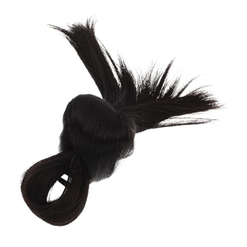 ROMISBABA Low Bun Haarteil mit Klammer Messy Bun Dutt Clip Synthetische Haarverlängerung für Frauen Natürlich Schwarzer Chignon für Volumen und Schnelles Styling Alltag und Party Geeignet von ROMISBABA