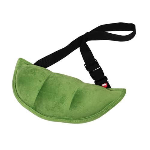 ROMISBABA Lustige Verstellbare Erbsen Umhängetasche mit Reißverschluss Weiche Brusttasche für Damen Vielseitige Crossbody und Hüfttasche für Alltag und Freizeit Praktische Schultertasche in von ROMISBABA