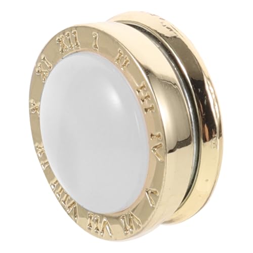 ROMISBABA Magnetische Brosche Nähen Unsichtbarer Abnehmbarer Hemdknopf Ersatz Modisches Kleidungsaccessoire für Schals Ausschnitt und Vielseitigen Einsatz Goldfarbenes Design von ROMISBABA