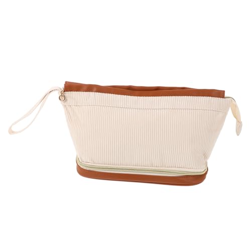 ROMISBABA Reise Kosmetiktasche Doppelschichtiges Design Große Kapazität Make-up Organizer Für Damen Faltbare Aufbewahrung Für Kosmetik Und Toilettenartikel von ROMISBABA