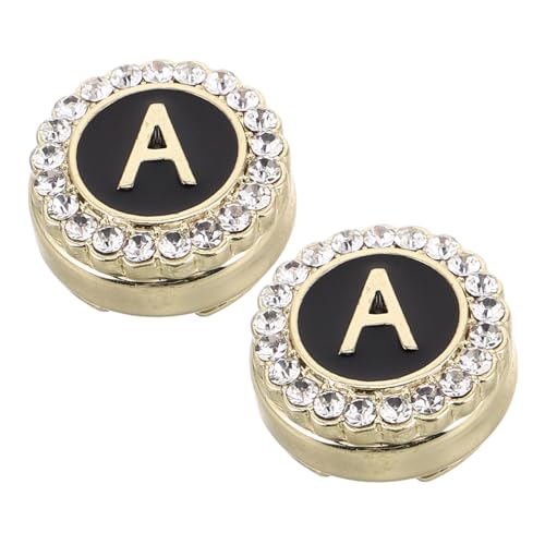 ROMISBABA Manschettenknöpfe Herren aus Zinklegierung Goldplattiert mit Buchstabe Handpoliert Langlebig als Tuxedo Accessoire für Business und Hochzeitsanzüge von ROMISBABA