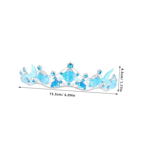 ROMISBABA Mermaid Crown Haarreif Leichtes Design Stilvoller Haarschmuck für Mädchen Frauen Hochzeit Kindergeburtstag Valentinstag von ROMISBABA
