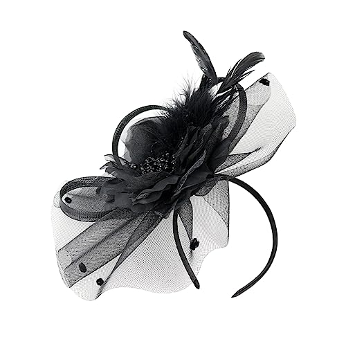 ROMISBABA Mesh-stirnband Damen Fascinator Hut Floral Hoop Brautstirnband Mesh-haarspange Modische Party-kopfbedeckung ROMISBABA Mesh-stirnband Damen Fascinator Hut Floral Hoop Brautstirnband Mesh-haarspange Modische Party-kopfbedeckung von ROMISBABA