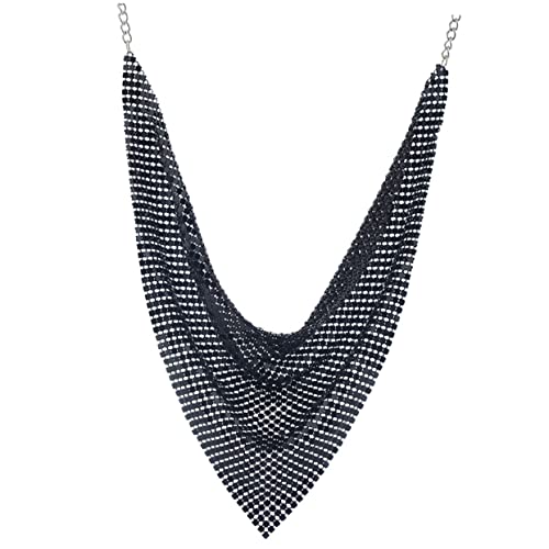ROMISBABA Metallic Kurze Halskette für Damen Modisches Dreieckstuch Design Trendiger Halsschmuck Clavicle Chain Accessoire für Partys und Besondere Anlässe von ROMISBABA