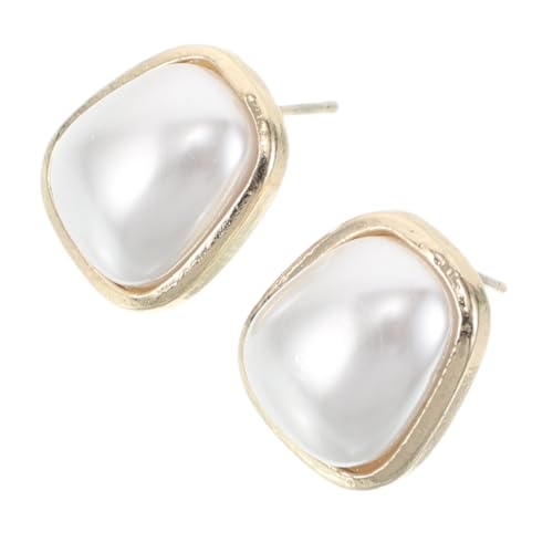 ROMISBABA Minimalistische Geometrische Imitat Perlen Ohrstecker für Frauen Französischer Stil Leichtgewichtige Ohrringe für Hochzeiten Partys und Alltag von ROMISBABA