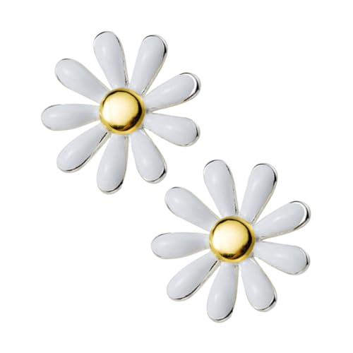 ROMISBABA Mode Ohrstecker Damen Kleine Blume Ohrstecker Weißer Daisy Ohrschmuck Leicht Elegant Für Alltag und Party von ROMISBABA