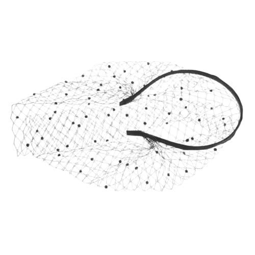 ROMISBABA Mesh-veil Kopfband Mit Schleier Und Strasssteinen Für Bachelorette-party Und Hochzeiten Vintage-teeparty- Für von ROMISBABA