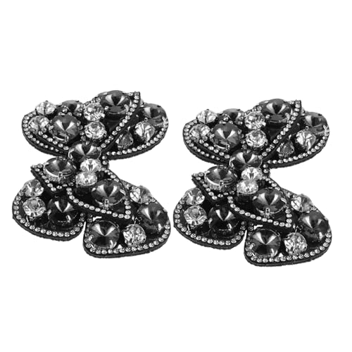 ROMISBABA Modische Schuhclips Mit Strasssteinen Abnehmbare Schleifenanhänger Elegante Schuhschnalle Für Damen Absatzdekor Für Hochzeitsveranstaltungen von ROMISBABA