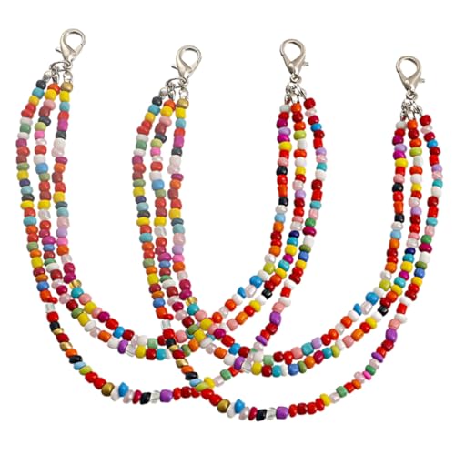 ROMISBABA Multi Layer Beaded Schuhkette Damen Stiefelschmuck Boot Charms Leicht Perlen Dekoration Einfach Anzubringen Vielseitig für Sneaker Sandalen von ROMISBABA