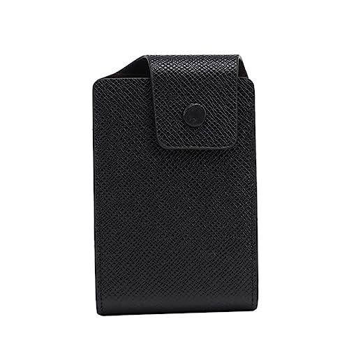 ROMISBABA Multifunktionaler Karten und Münzbeutel mit Robustem Verschluss PU Kompakt für Männer Vielseitige Aufbewahrungstasche für Ausweise und Kleingeld Schwarz von ROMISBABA