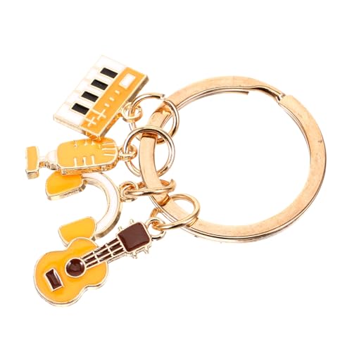 ROMISBABA Musik-schlüsselanhänger-Set Violine Kopfhörer Mikrofon Schlüsselanhänger Rucksack- Für Musik Party-taschenfüller Dekoratives Schlüsselanhänger-zubehör von ROMISBABA