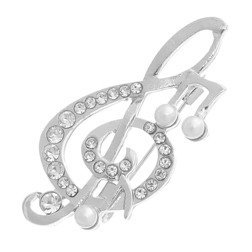 ROMISBABA Musiknote Brosche für Damen Anstecknadel für Kleidung Pullover und Schals Stilvolles Accessoire für Besondere Anlässe Langlebig und von ROMISBABA