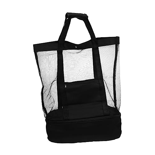 ROMISBABA Netz-Strandtasche Aus Leichtem Und Strapazierfähigem Material Geeignet Für Urlaub Reisen Und Alltag Mit Für Spielzeug Handtücher Und Badetexte Als Strand-Aufbewahrungstasche von ROMISBABA