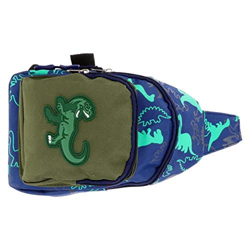 ROMISBABA Niedliche Dinosaurier-gürteltasche Für Kinder Brusttasche Aus Nylonmaterial Verstellbarer Riemen Zum Aufbewahren Von Snacks Und Spielzeug von ROMISBABA