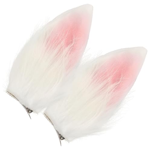 ROMISBABA Niedliche Hasenohren Haarspange Plüsch Ohrenschmuck für Mädchen Wiederverwendbar als Hasenkostüm Zubehör für Karneval Halloween Cosplay und Festtagsdekoration von ROMISBABA