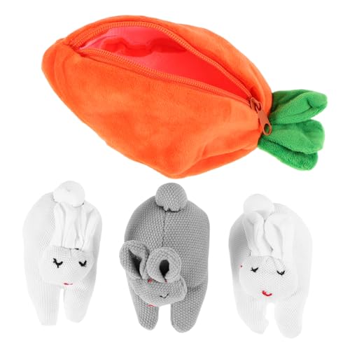 ROMISBABA Niedliche Kaninchen Münzgeldbörse mit Karottenform Plüsch Kleingeldbörse für Teenager Mädchen Design Weiches Material zu Ostern Tierisches Accessoire ROMISBABA Niedliche Kaninchen Münzgeldbörse mit Karottenform Plüsch Kleingeldbörse für Teenager Mädchen Design Weiches Material zu Ostern Tierisches Accessoire von ROMISBABA