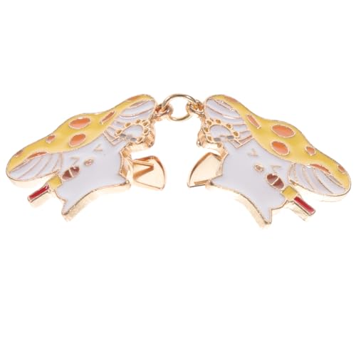 ROMISBABA Niedlicher Pilz Anstecker aus Metall Emaille Vielseitiger Sweater Clip für Cardigans und Schals Einfach zu Befestigen und Verstellbar Dekoratives Accessoire für Damen und Mädchen von ROMISBABA