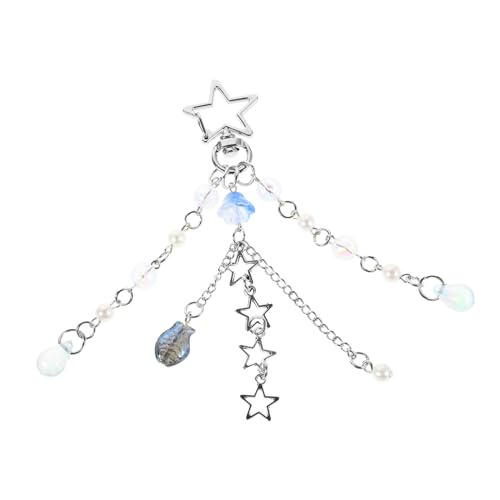 ROMISBABA Ocean Schlüsselanhänger mit Perlen und Fischanhänger Verspieltes Design Süßes Bag Pendant für Handyhüllen und Geldbörsen Vielseitiges Accessoire für Alltag und von ROMISBABA