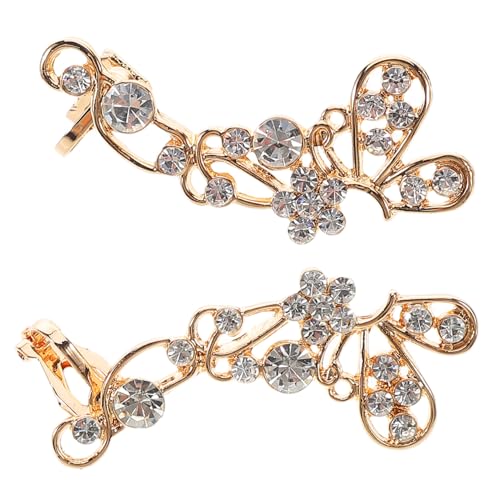 ROMISBABA Ohrclips Damen Metall Ohrstulpen mit Funkelnden Strasssteinen Leichter Butterfly Ear Cuff Modischer Ohrschmuck für Alltag und Festliche Anlässe ROMISBABA Ohrclips Damen Metall Ohrstulpen mit Funkelnden Strasssteinen Leichter Butterfly Ear Cuff Modischer Ohrschmuck für Alltag und Festliche Anlässe von ROMISBABA