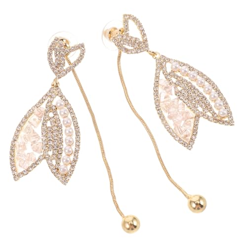 ROMISBABA Ohrhänger mit Perlen und funkelnden Steinen Leichte Dangle Ohrringe für Braut Hochzeiten und Festliche Anlässe Modischer Schmuck für Damen und Mädchen von ROMISBABA