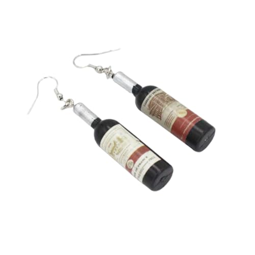 ROMISBABA Ohrringe Weinflaschenform Ohrringe Für Damen Ohrhänger Schwarz Kreatives Design Für Party Alltag Und Besondere Anlässe von ROMISBABA