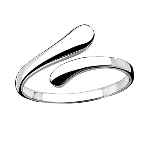 ROMISBABA Open Ring für Frauen Einstellbarer Geometrischer Fingerring Modischer Schmuck für Teenager Erwachsene Offenes Design von ROMISBABA
