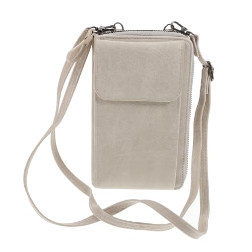 ROMISBABA PU Damen Umhängetasche mit Handytasche Leichte Strapazierfähige Geldbörse mit Verstellbarem Schultergurt Modische Crossbody Bag für Alltag Karten Münzen und Kleine Essentials von ROMISBABA