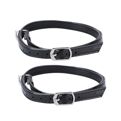 ROMISBABA PU Leder Damen High Heel Schuhriemen Rutsch Verstellbar Abnehmbar Cross Shoe Straps für Sicheren Halt bei Hochzeit Party und Alltag von ROMISBABA