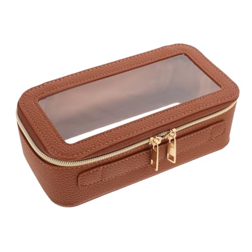 ROMISBABA PVC Make up Tasche Für Reisen Transparent Mit Reißverschluss Tragbarer Organizer Für Damen Und Herren Für Toilettenartikel Und Make up Bürsten von ROMISBABA