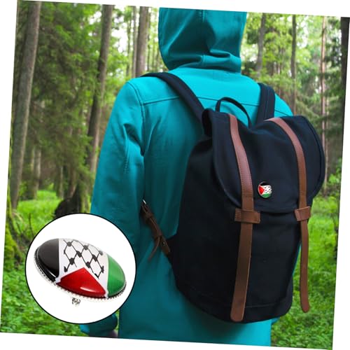 ROMISBABA Palästina Flaggen Anstecknadel Metallbrosche Eleganter Lapel Pin für Hemd Hut Tasche Männer und Frauen Dekorative Flaggenbrosche von ROMISBABA