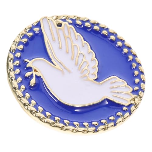 ROMISBABA Peace Dove Anstecknadel Un Lapel Pin aus Legierung Friedensbrosche für Kleidung Rucksäcke Hüte und Taschen Vielseitiges Schmuckzubehör Blau von ROMISBABA