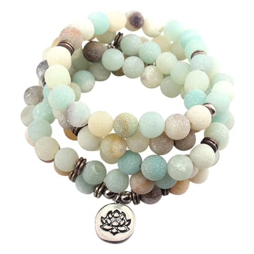 ROMISBABA Perlen Armband Halskette Lotusblume Natürliche Steinperlen Schmuck Damen Herren Meditations Yogaschmuck Vielseitig Wickelarmband ROMISBABA Perlen Armband Halskette Lotusblume Natürliche Steinperlen Schmuck Damen Herren Meditations Yogaschmuck Vielseitig Wickelarmband von ROMISBABA