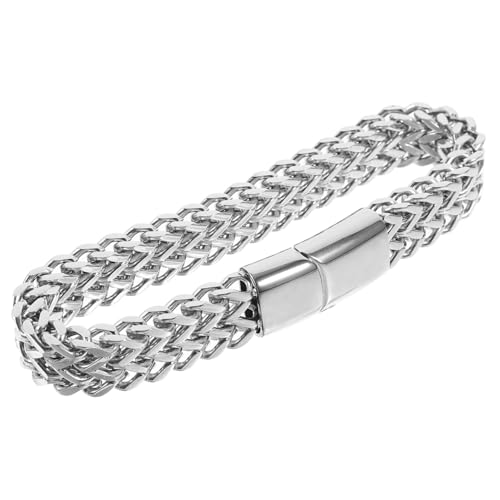 ROMISBABA Personalisierbares Herrenarmband Verstellbares Punk Armband mit Sicherem Verschluss Geeignet für Verschiedene Anlässe und Langlebigen Stil ROMISBABA Personalisierbares Herrenarmband Verstellbares Punk Armband mit Sicherem Verschluss Geeignet für Verschiedene Anlässe und Langlebigen Stil von ROMISBABA