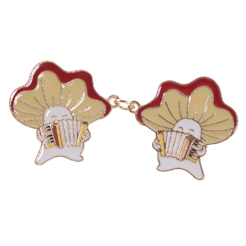 ROMISBABA Pilz Brosche Cardigan Clip Dekorativer Strickjacken und Schal Clip Niedlicher Cartoon Brustanhänger Einfach Anzubringen Modisches Kleidungszubehör für Damen und Freunde von ROMISBABA