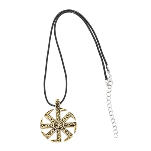 ROMISBABA Piraten Rune Halskette Goldfarbene Männer Damen Choker Stilvoller Schmuck Anhänger Halskette Körperkette Langlebig Edles Design ROMISBABA Piraten Rune Halskette Goldfarbene Männer Damen Choker Stilvoller Schmuck Anhänger Halskette Körperkette Langlebig Edles Design von ROMISBABA