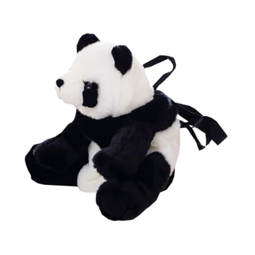 ROMISBABA Plüsch Panda Rucksack Kuscheltier Tasche Großer Stauraum Robustes Material Niedliches Tier für Jungen Mädchen Kindergarten von ROMISBABA