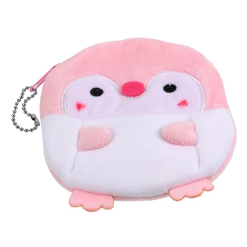 ROMISBABA Süße Pinguin Geldbörse Plüsch Tragbare Geldbörse für Kinder und Erwachsene Kleine Münztasche mit Viel Stauraum für Münzen und Kleine Gegenstände von ROMISBABA
