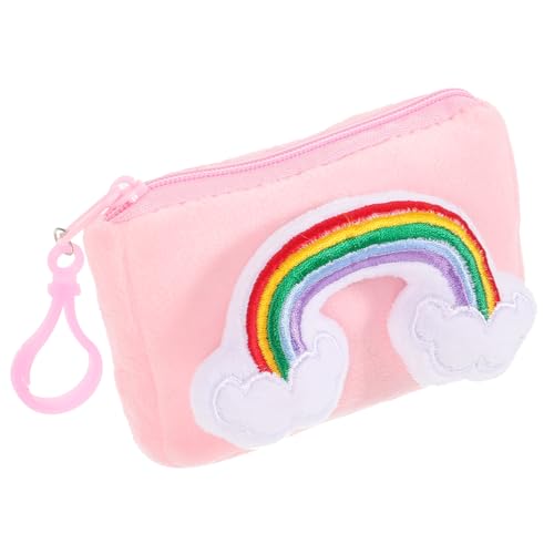 ROMISBABA Plüsch Schlüsselanhänger Portmonee Regenbogen Kleine Mädchen Münzgeldbörse Mini Brieftasche Anhänger Weiches Material Mädchen Tasche ROMISBABA Plüsch Schlüsselanhänger Portmonee Regenbogen Kleine Mädchen Münzgeldbörse Mini Brieftasche Anhänger Weiches Material Mädchen Tasche von ROMISBABA