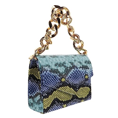 ROMISBABA Praktische Tragetasche für Damen Kreative Umhängetasche mit Kette im Schlangenleder Design Vielseitig Einsetzbar Handtasche oder Crossbody Bag für Schule ROMISBABA Praktische Tragetasche für Damen Kreative Umhängetasche mit Kette im Schlangenleder Design Vielseitig Einsetzbar Handtasche oder Crossbody Bag für Schule von ROMISBABA