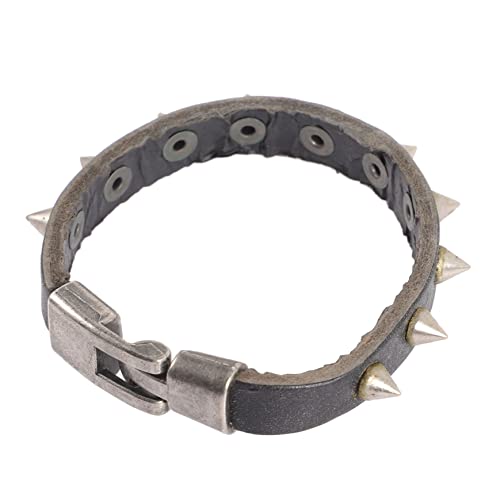 ROMISBABA Punk Armband für Männer Frauen Verstellbares Lederarmband mit Stilvollen Spike Details Langlebig für Täglichen Gebrauch oder Partykleidung Perfektes ROMISBABA Punk Armband für Männer Frauen Verstellbares Lederarmband mit Stilvollen Spike Details Langlebig für Täglichen Gebrauch oder Partykleidung Perfektes von ROMISBABA