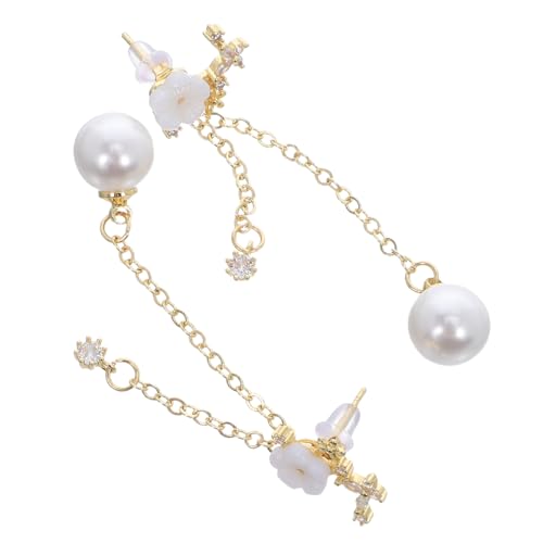 ROMISBABA Blumen-quastenohrringe Für Damen Langer Hängedrop Mit Muschel-design Trendige Leichte Blumenohrringe Für Partys Alltagslooks Und Besondere Anlässe von ROMISBABA