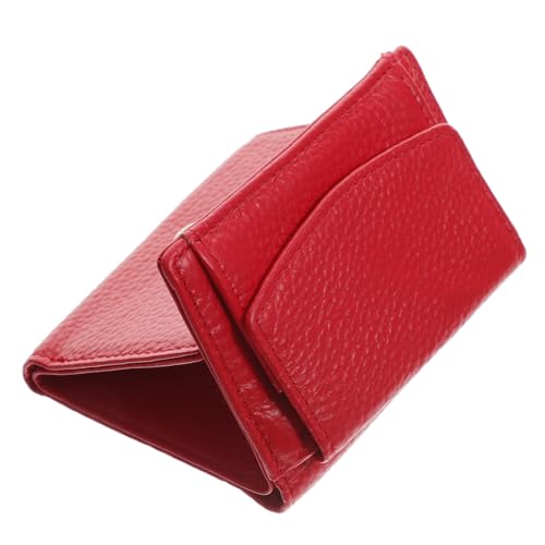 ROMISBABA Geldbörse Für Damen Schutz Kompaktes Design Für Und Alltag Separate Kartenfächer Und Münzfach Rote Farbe von ROMISBABA