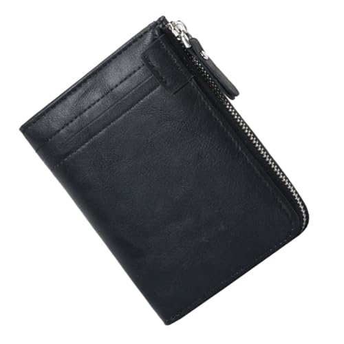 ROMISBABA RFID blockierende Herren Geldbörse mit Reißverschluss Kurzformat Portemonnaie aus Robustem Material Multifunktionaler Kartenhalter Praktische Clutch für Alltag und Business in von ROMISBABA