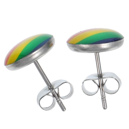 ROMISBABA Regenbogen Ohrstecker für Lgbt Unisex Pride Ohrringe Accessoires für Schwule Lesben Transgender Partys ROMISBABA Regenbogen Ohrstecker für Lgbt Unisex Pride Ohrringe Accessoires für Schwule Lesben Transgender Partys von ROMISBABA